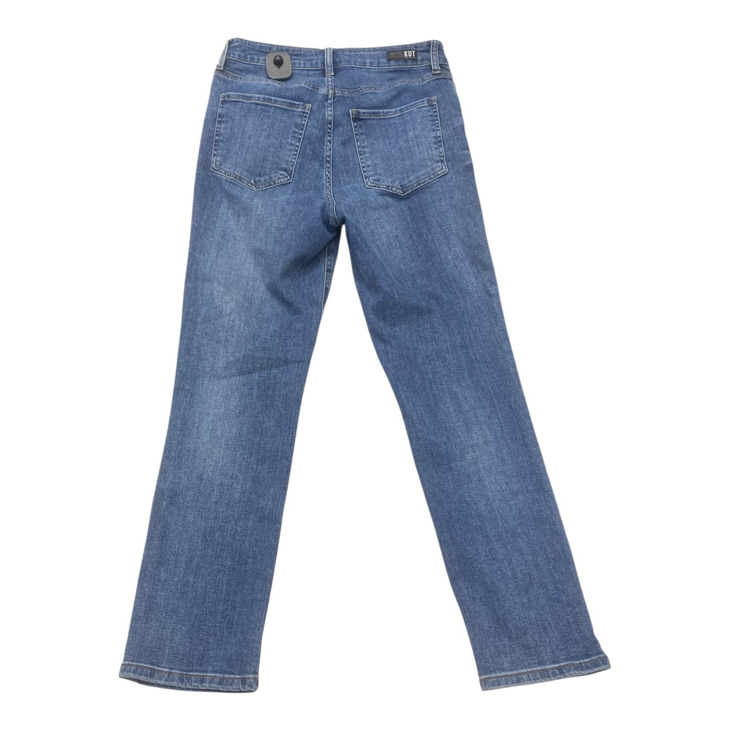 Jeans Straight By Kut In Blue Denim, Size:4