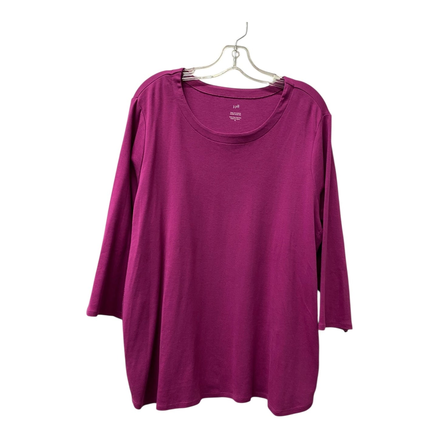 Top Ls Basic By J. Jill In Pink, Size:2X