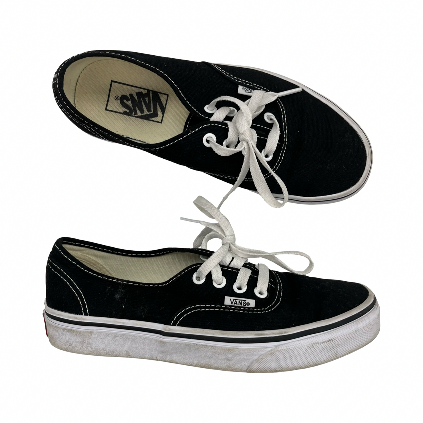 Shoes Sneakers By Vans In Black, Size:7.5