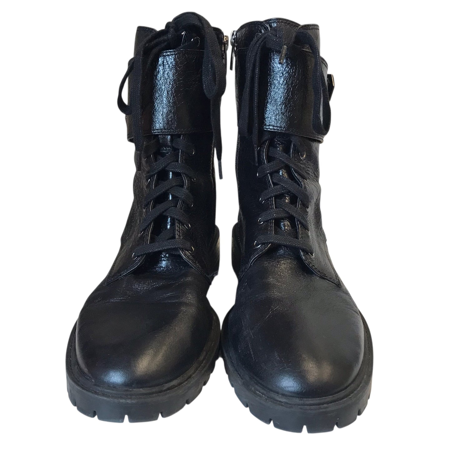 BOOTS COMBAT by VINCE CAMUTO in BLACK, Size:9.5