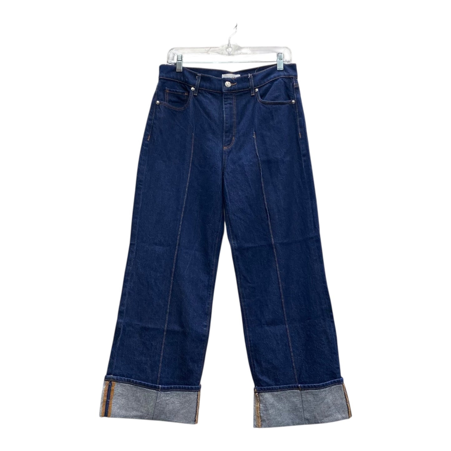 Jeans Wide Leg By Loft In Blue Denim, Size:6