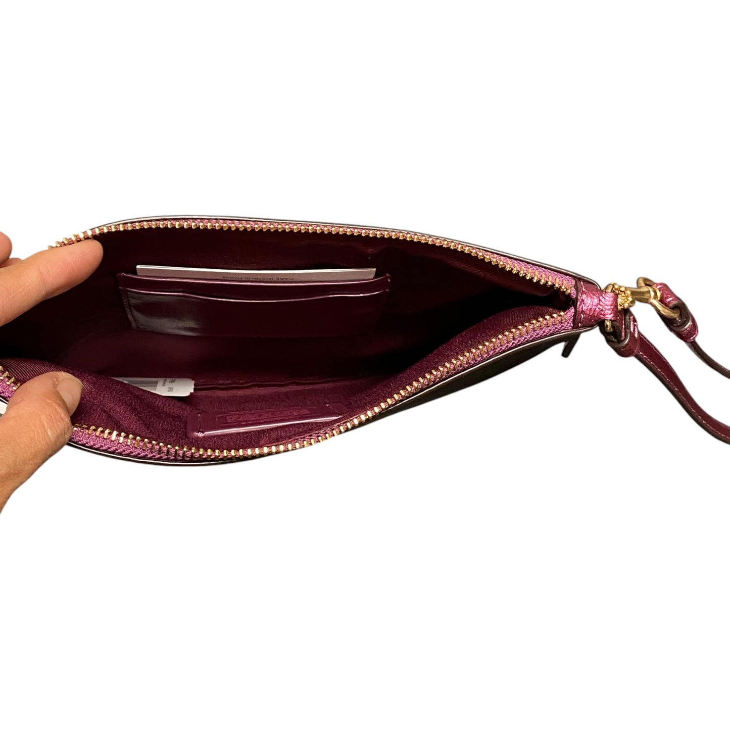 Wristlet Designer By Coach In Brown & Purple, Size:Medium