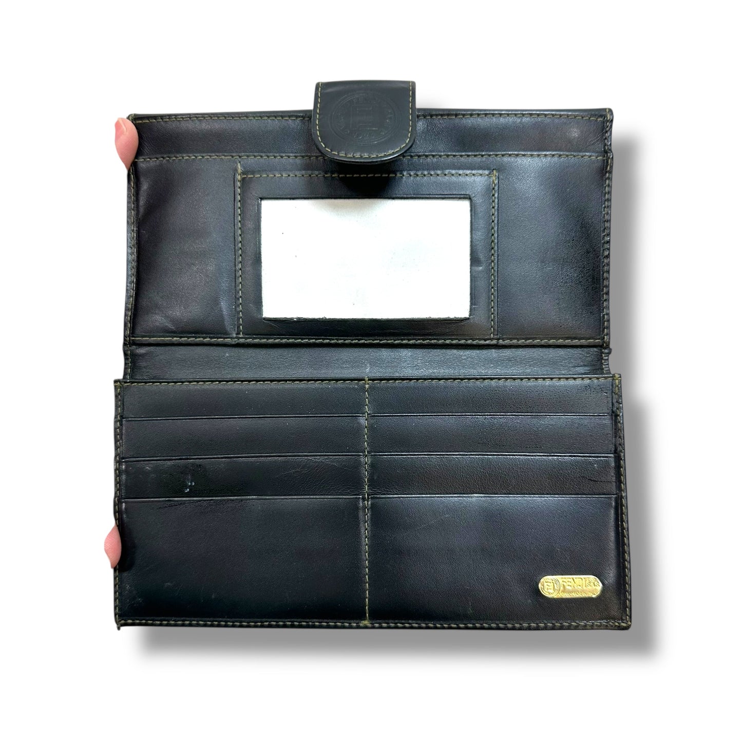 Vintage Wallet Luxury Designer By Fendi, Size: Small