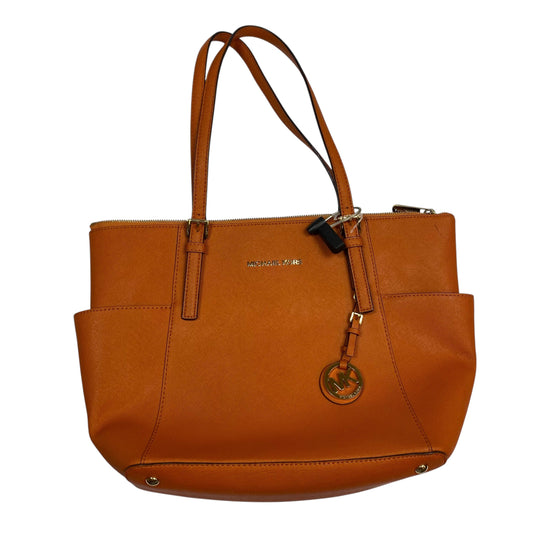 Handbag Designer By Michael Kors In Orange, Size:Medium