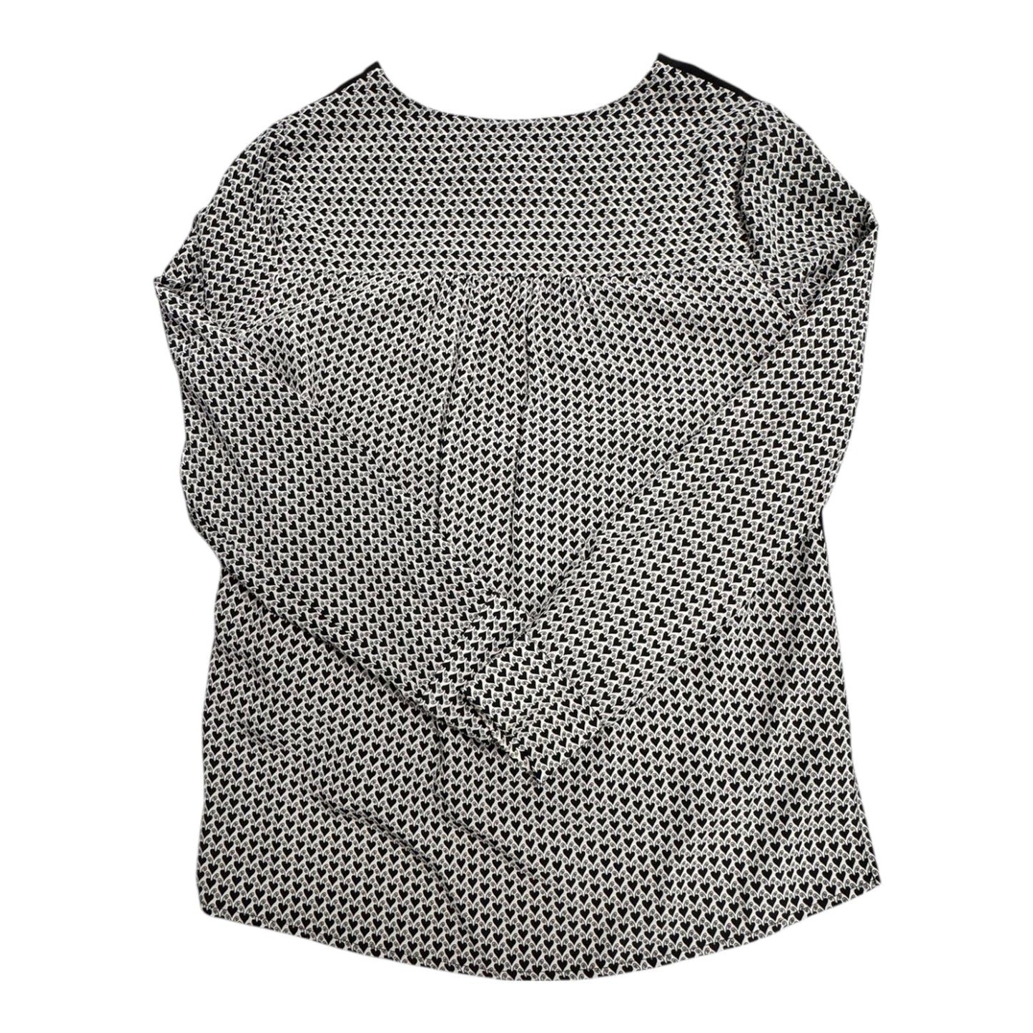 Top Ls Designer By Diane Von Furstenberg In Black & White, Size:10