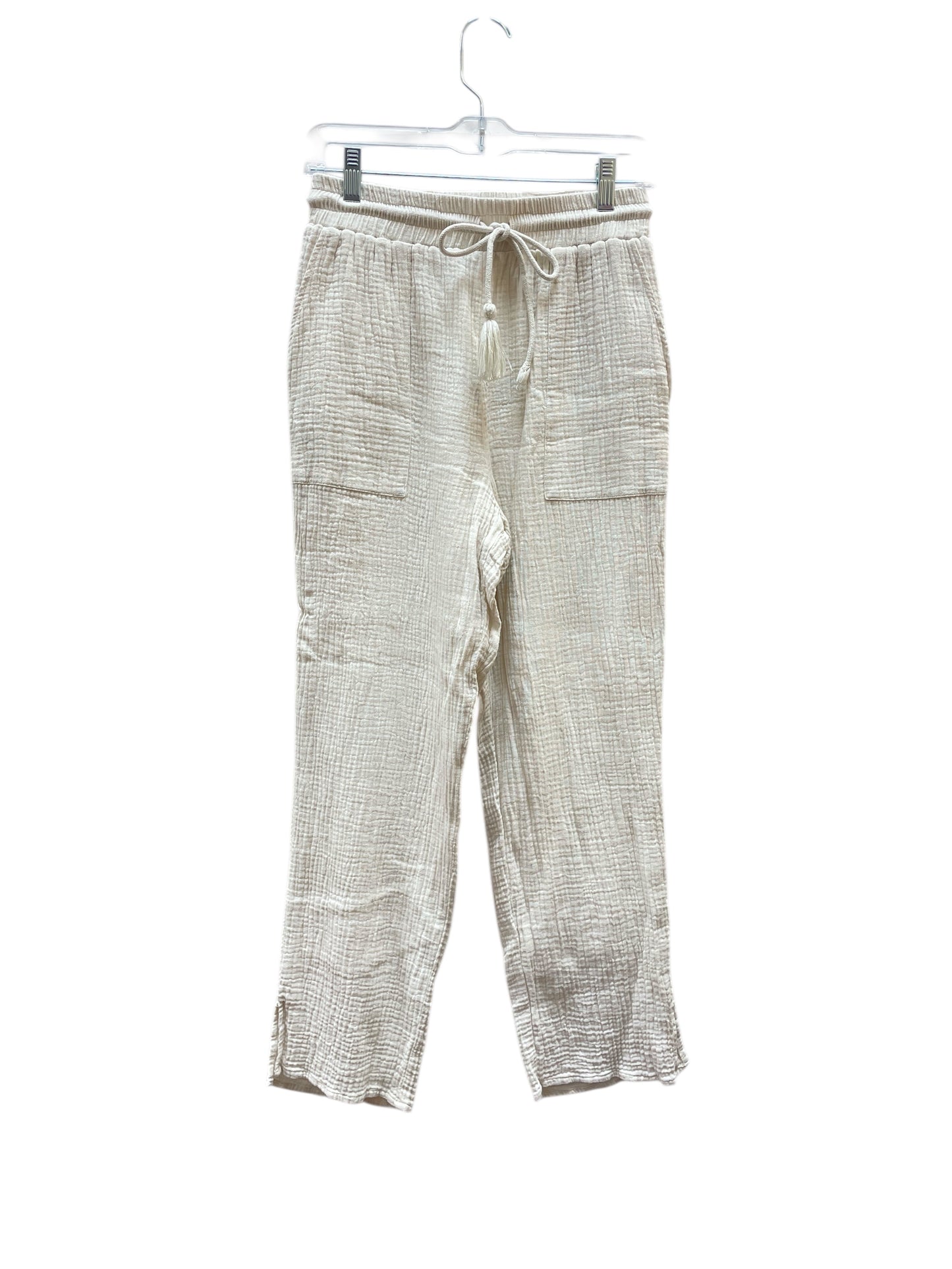 Pants Linen By Gilli In Cream, Size:S