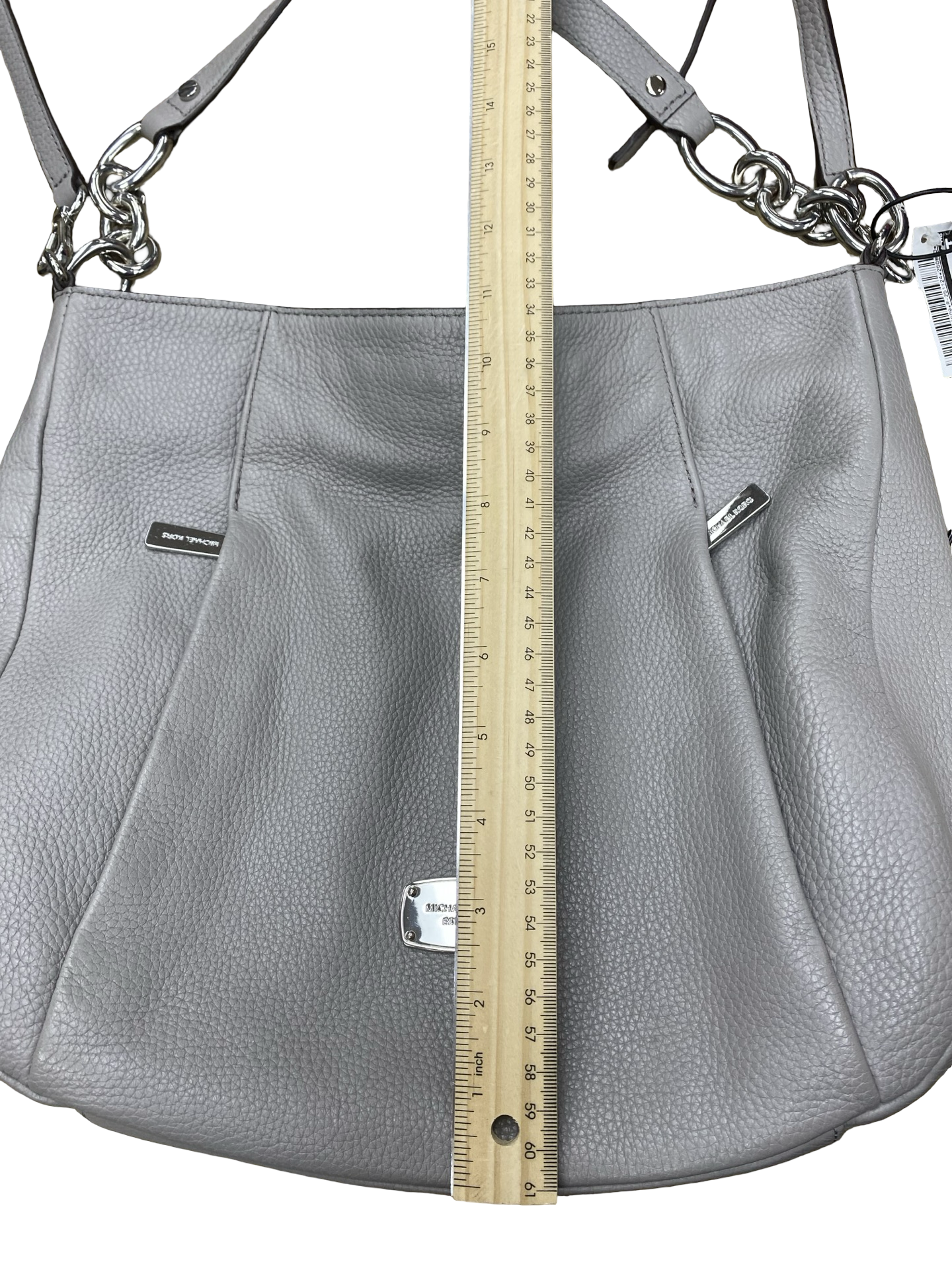 Handbag Designer By Michael Kors In Grey, Size:Medium