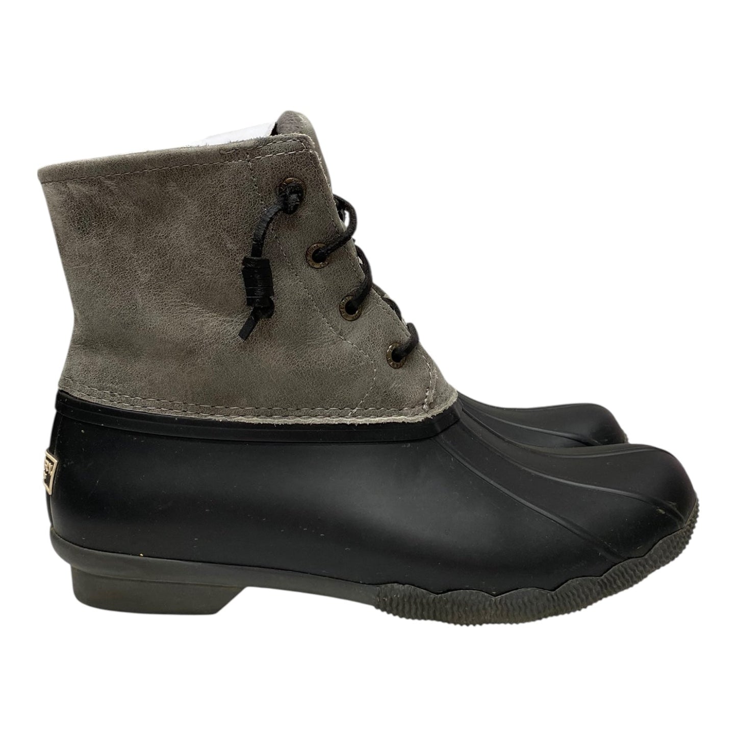Boots Ankle Flats By Sperry In Grey, Size:8.5