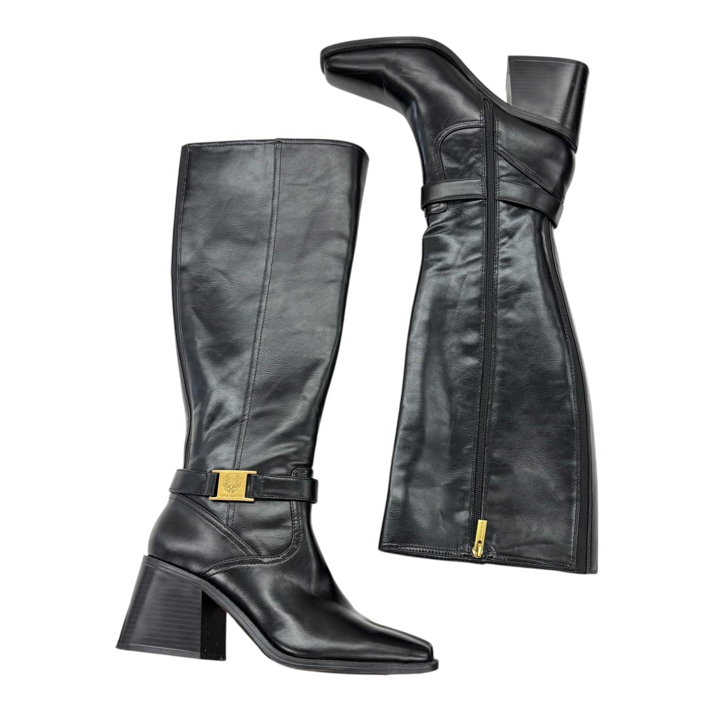 Boots Knee Heels By Vince Camuto In Black, Size:9