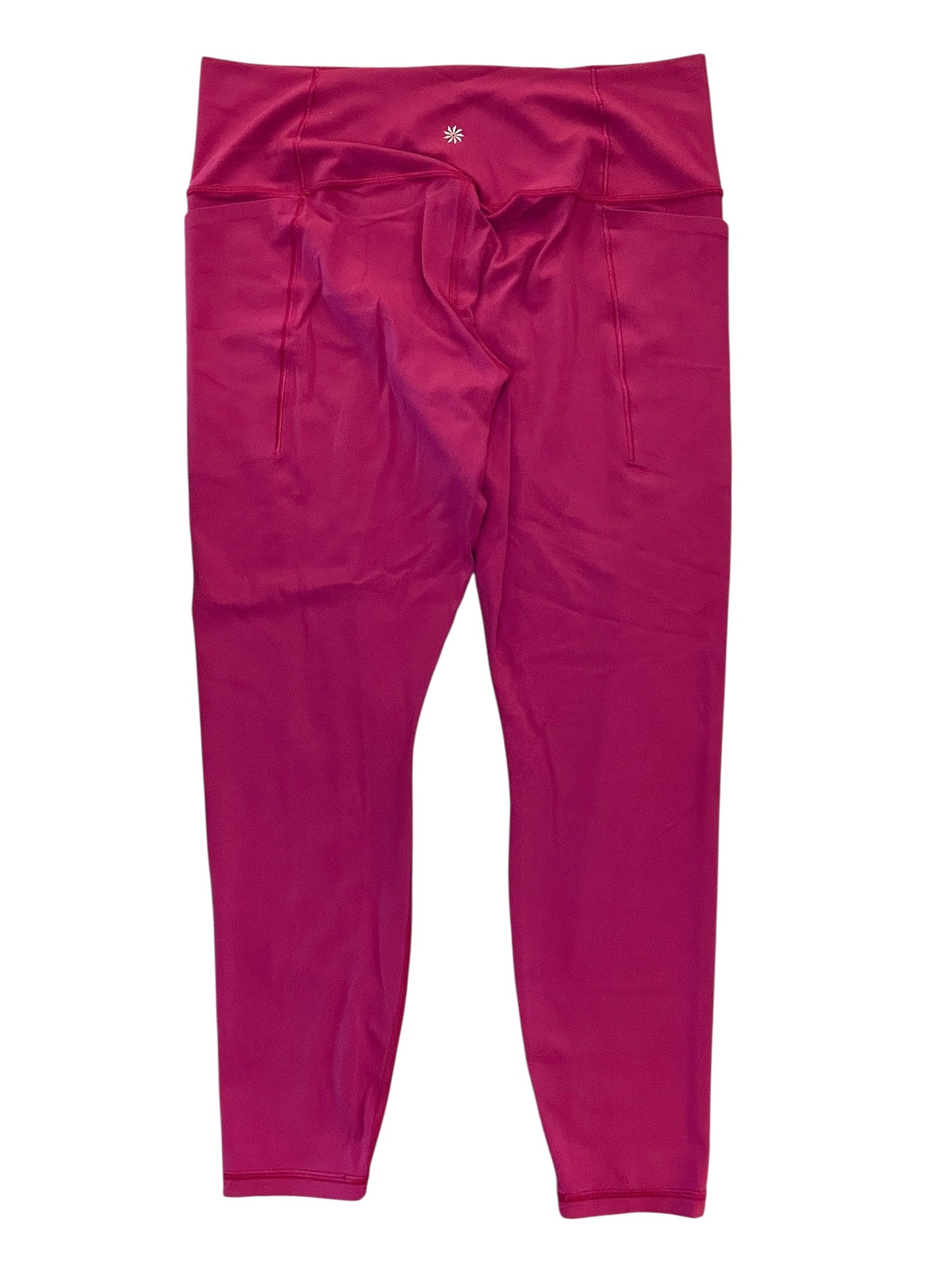 Athletic Leggings By Athleta In Pink, Size:Xl