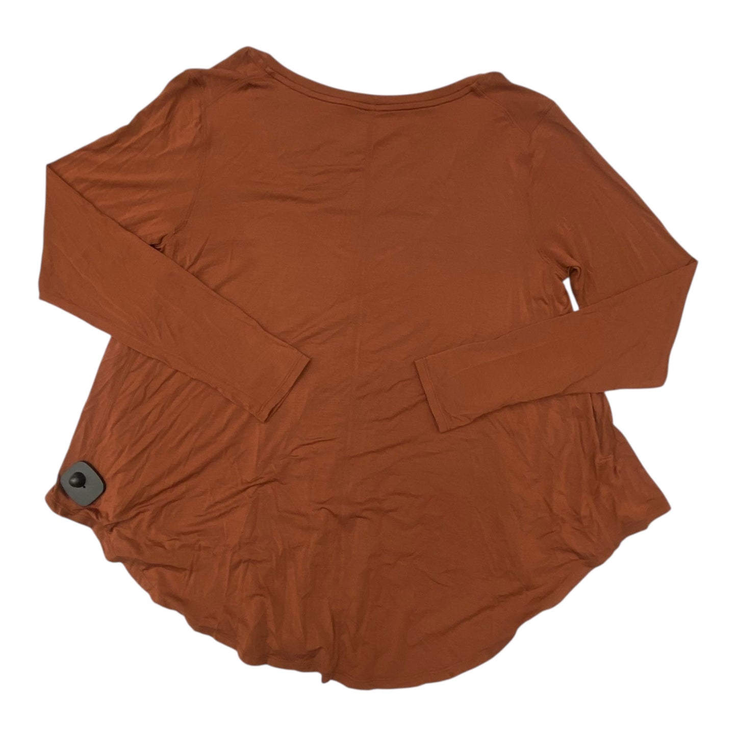 Athletic Top Ls Collar By Lululemon In Orange, Size:L