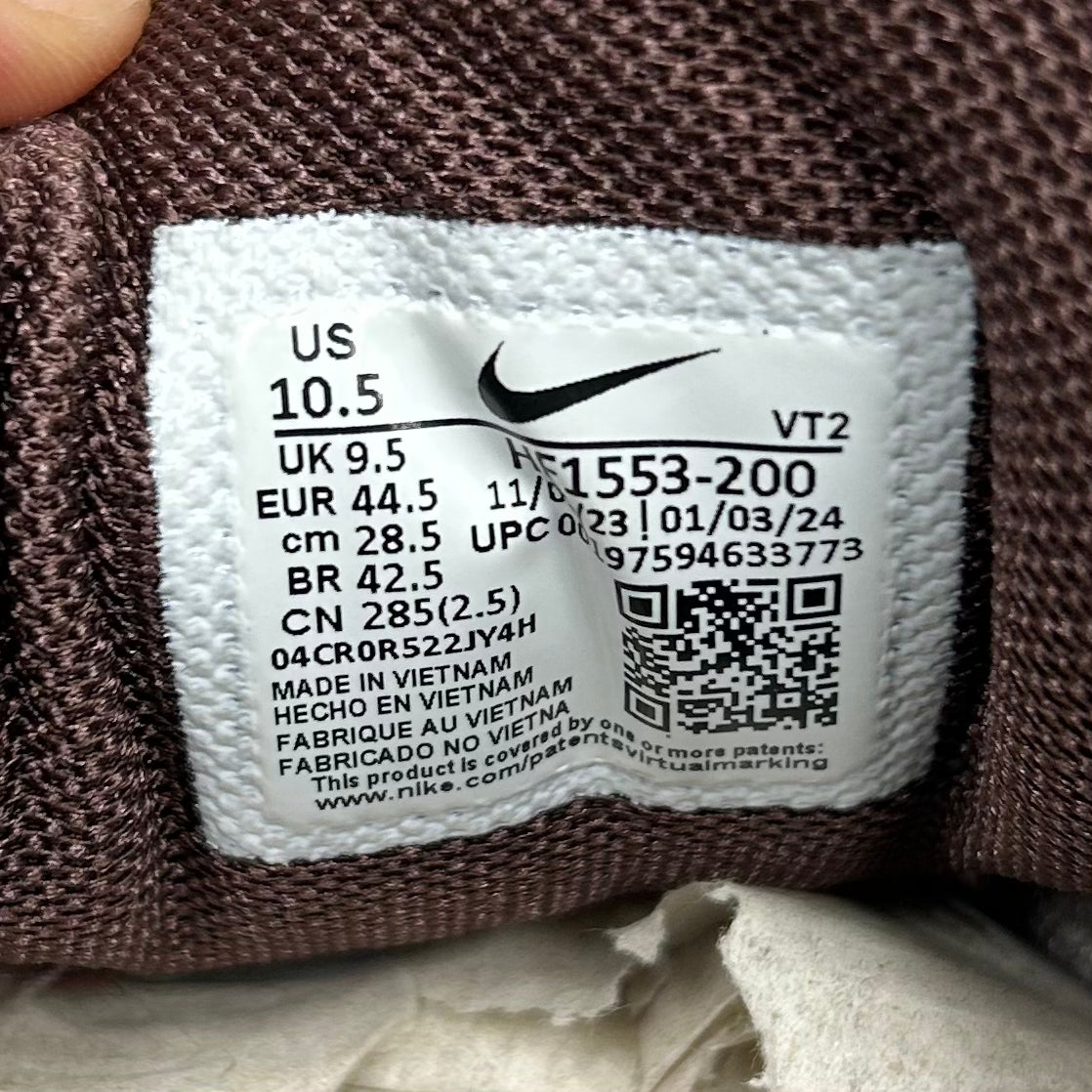 Shoes Athletic By Nike In Tan & Purple, Size: 12