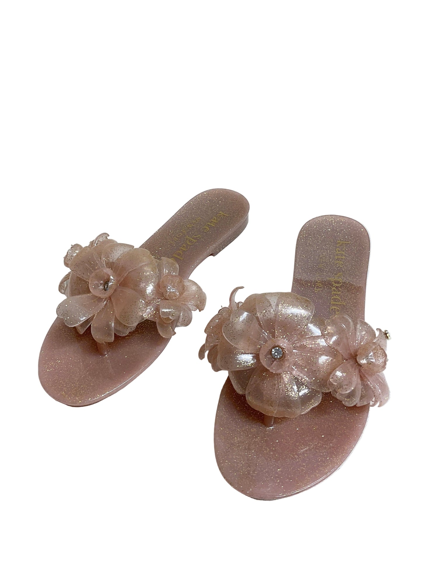 Sandals Designer By Kate Spade In Peach, Size:6