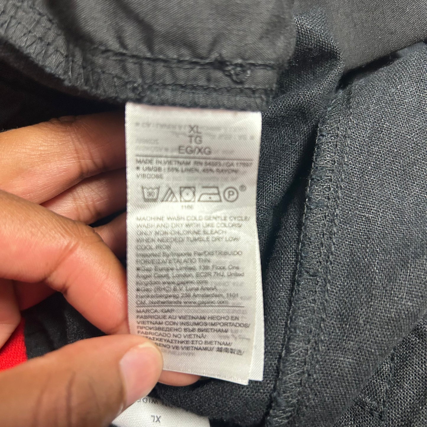 Pants Linen By Gap In Black, Size: Xl