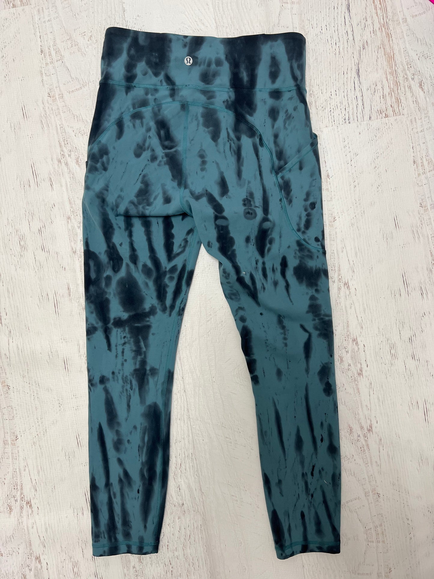 ATHLETIC LEGGINGS by LULULEMON In BLUE, Size: 6