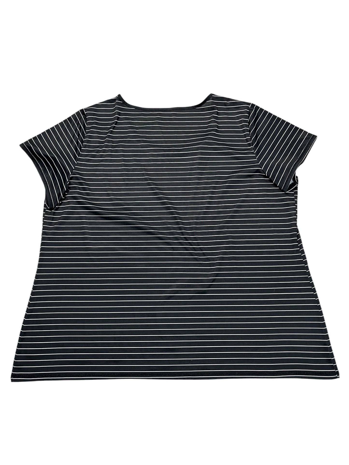 Athletic Top Ss By Exertek In Black, Size:3X