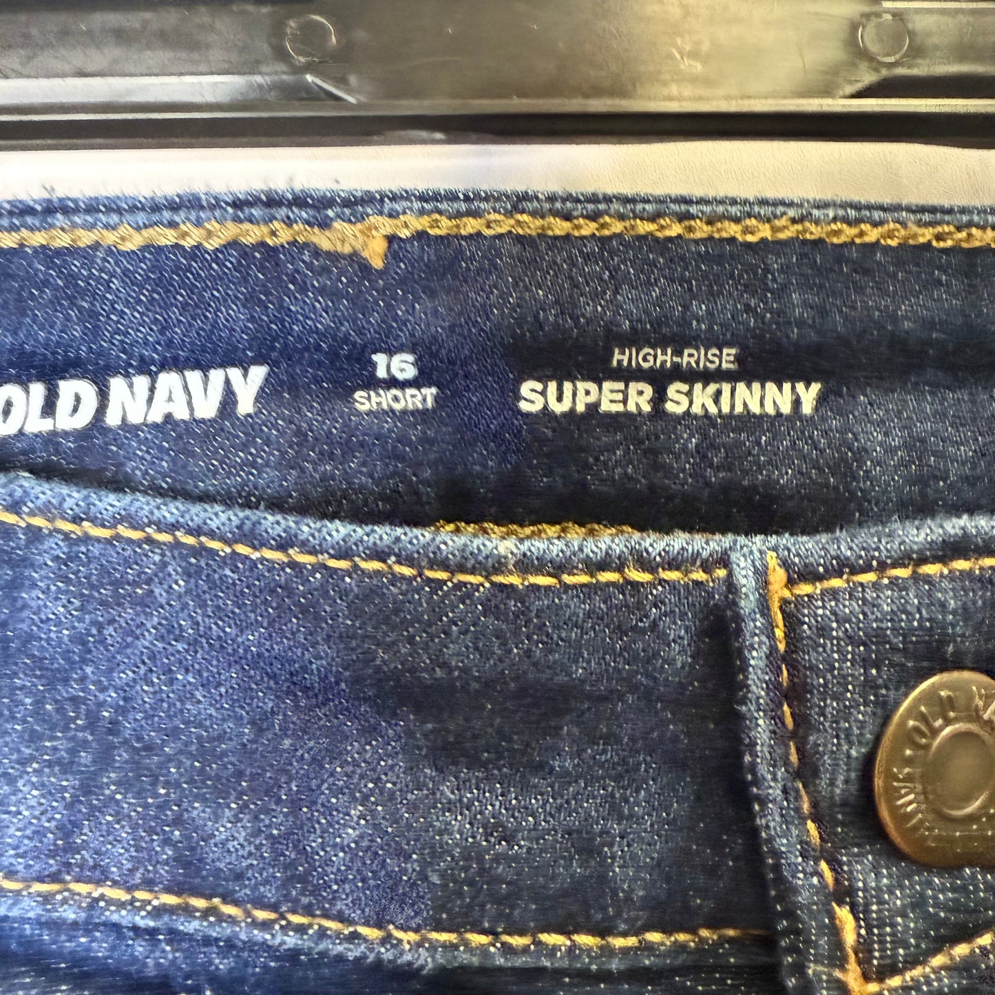 Jeans Skinny By Old Navy In Blue Denim, Size: 16SHORT