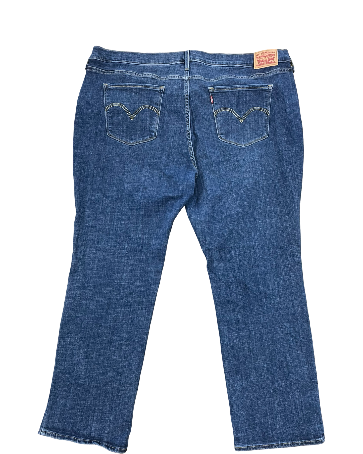 Jeans Straight By Levis In Blue Denim, Size:24