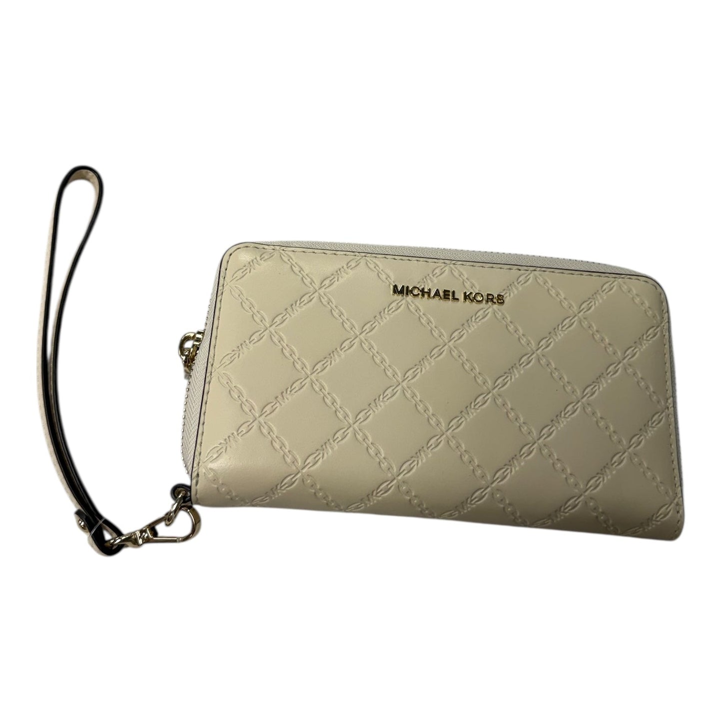 Wallet Designer By Michael Kors In Cream, Size:Large