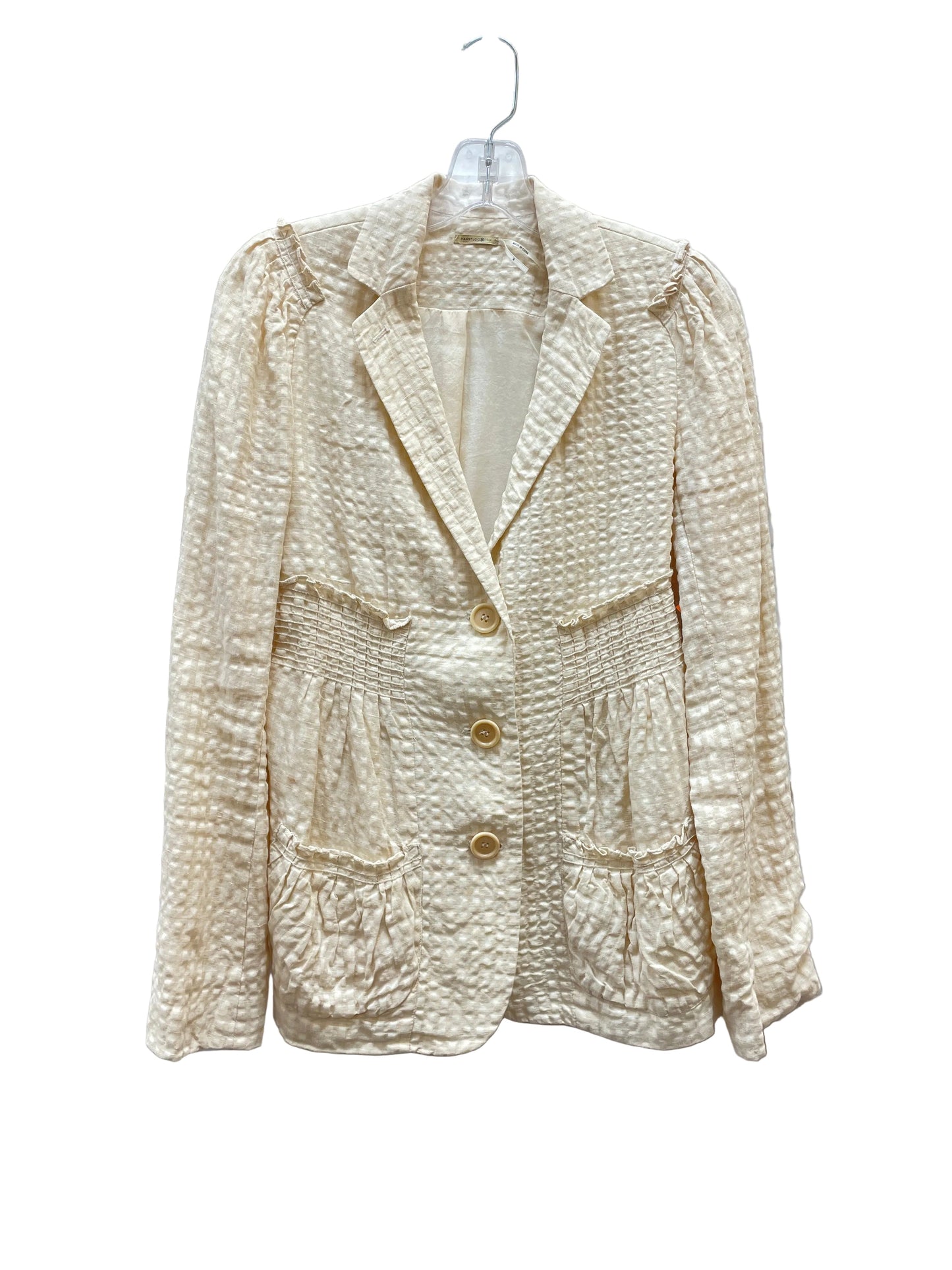 Blazer By Max Studio In Cream, Size:M