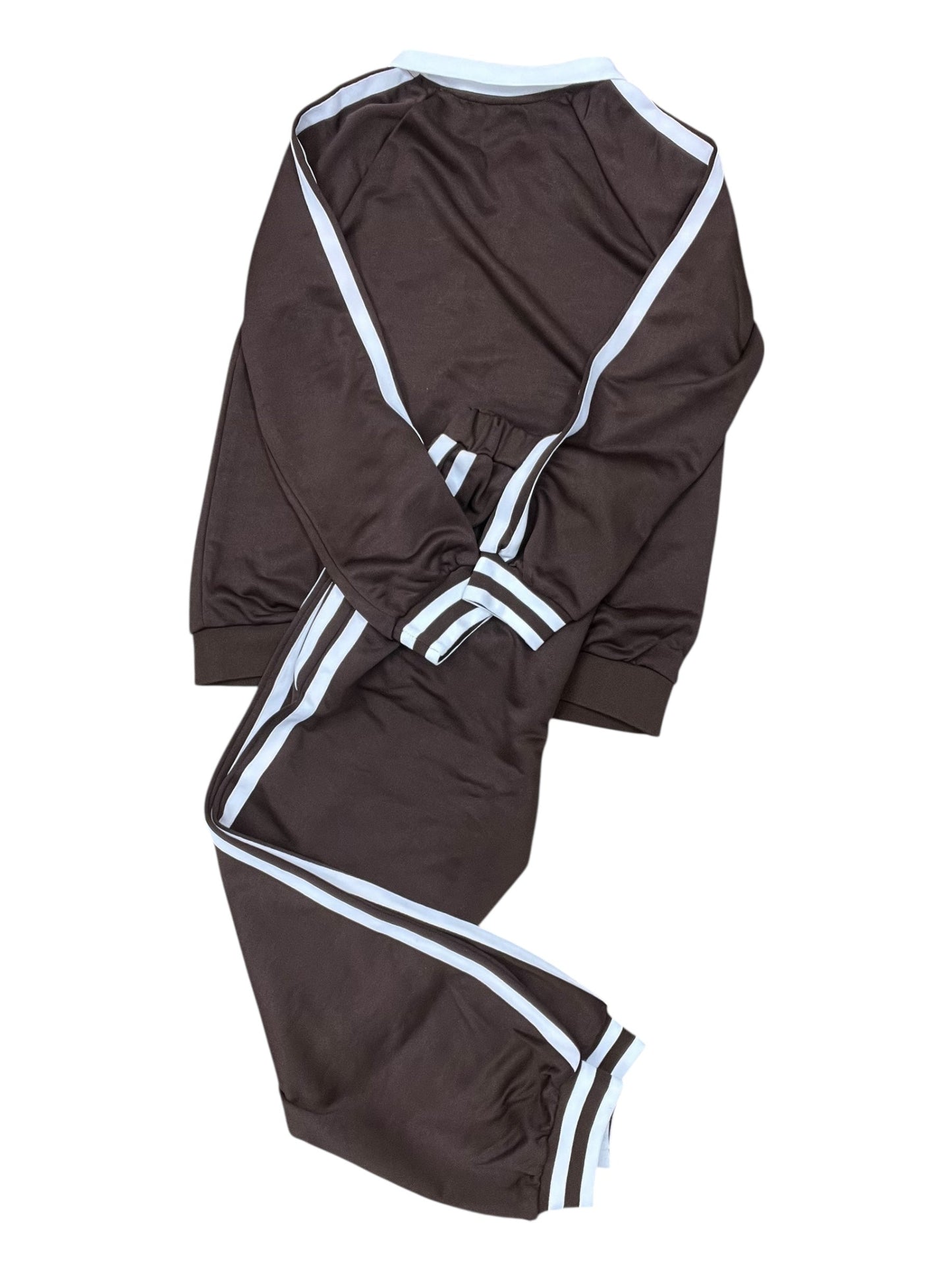 Lounge Set Pants By Clothes Mentor In Brown & White, Size:S