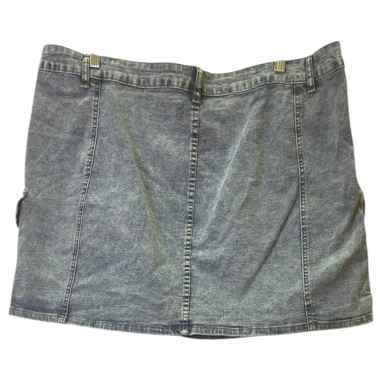 Skirt Mini & Short By Shein In Blue Denim, Size:26