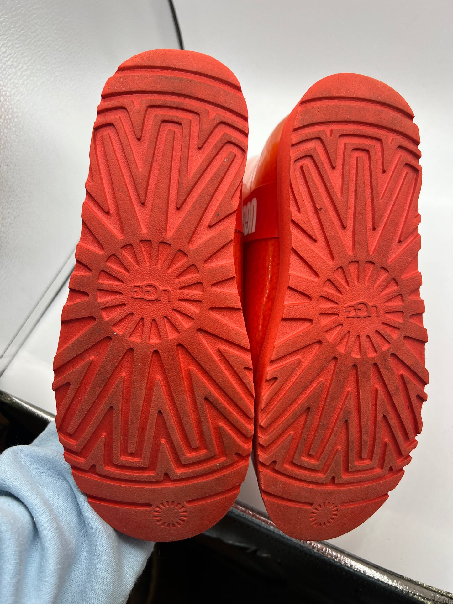 Boots Ankle Flats By Ugg In Red, Size: 8