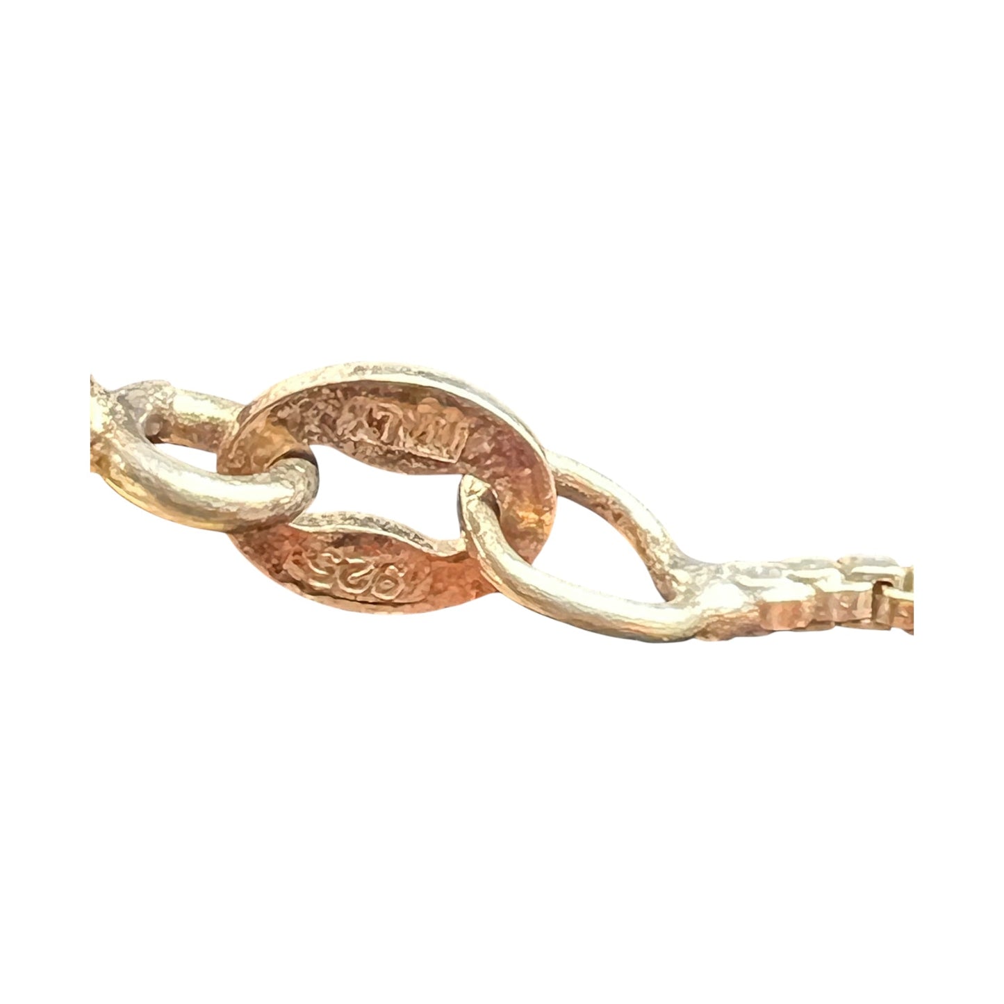 Necklace Sterling Silver In Green & Silver