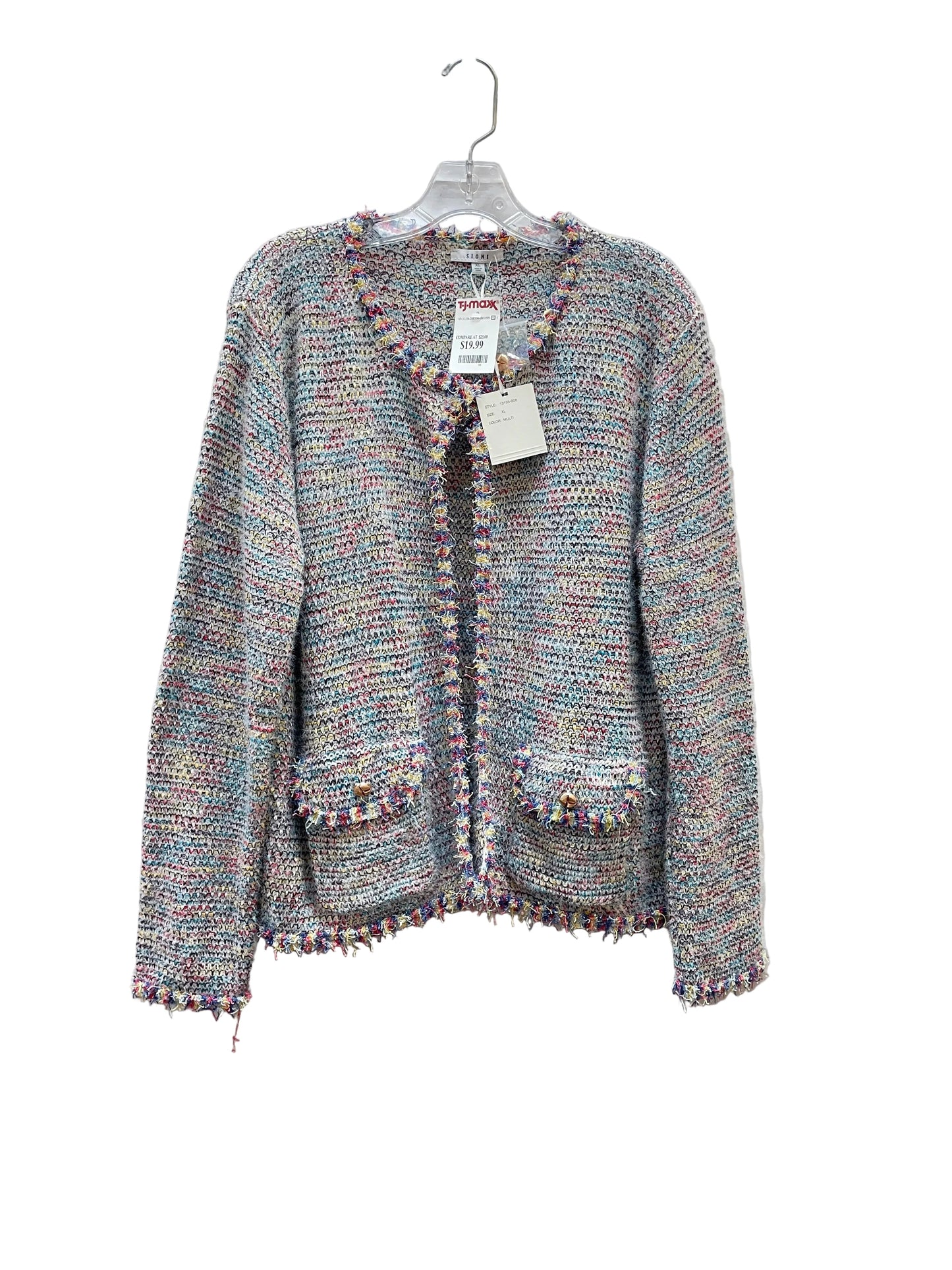 Cardigan By Sioni In Multi, Size:Xl