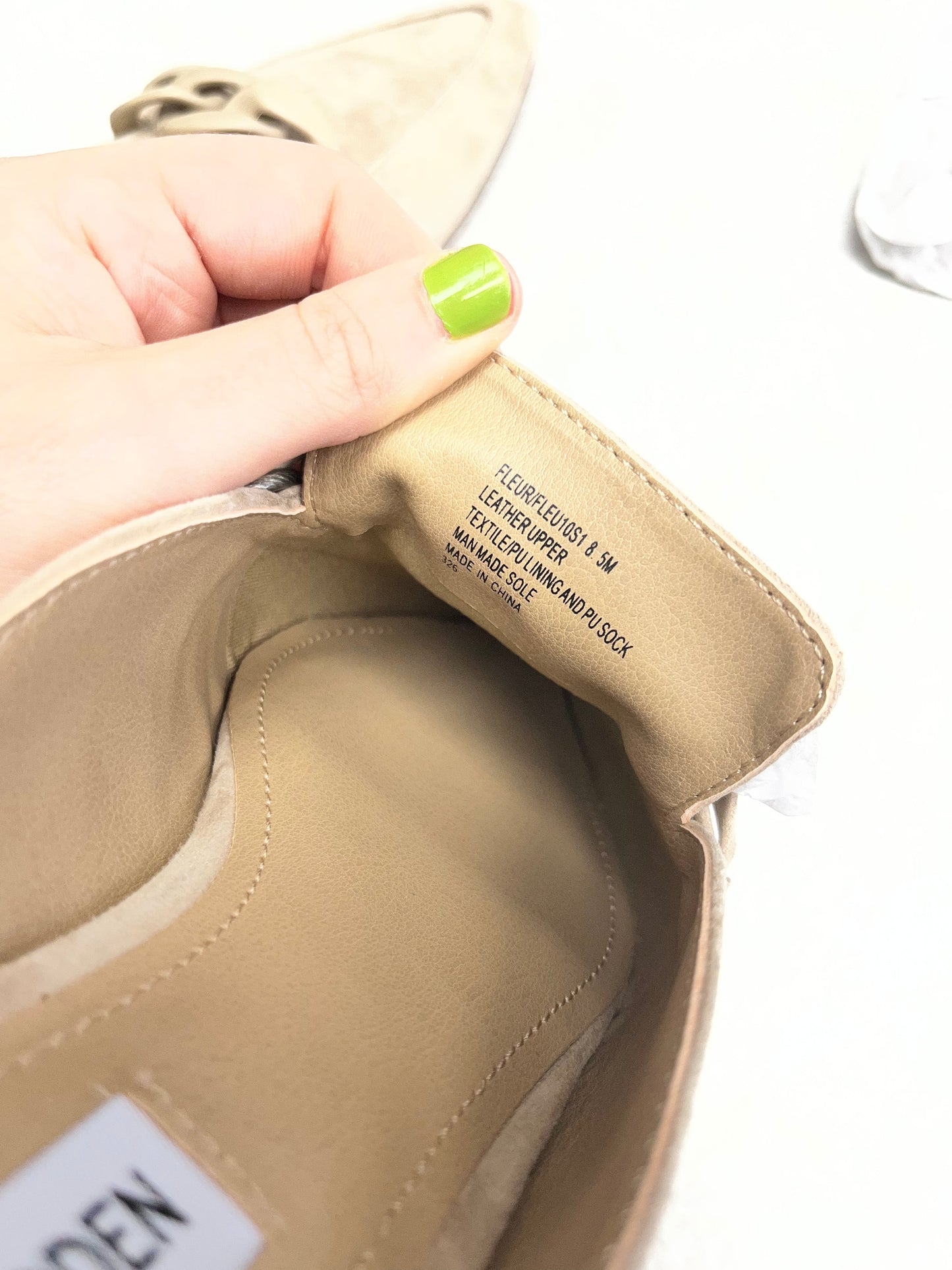 Shoes Flats By Steve Madden In Tan, Size:8.5