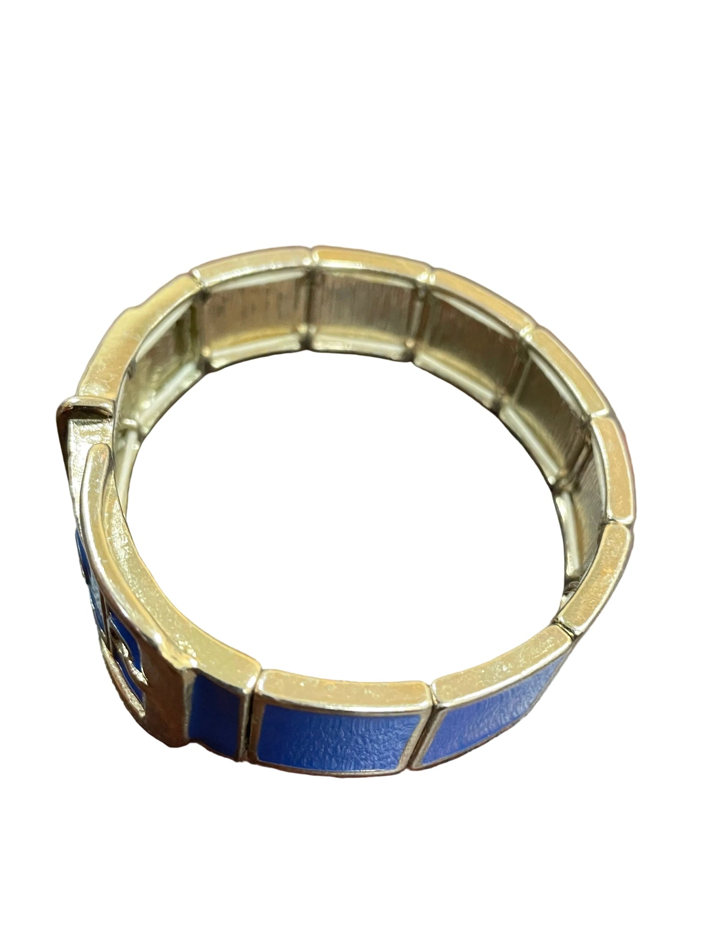 Bracelet Bangle By Clothes Mentor In Blue & Silver