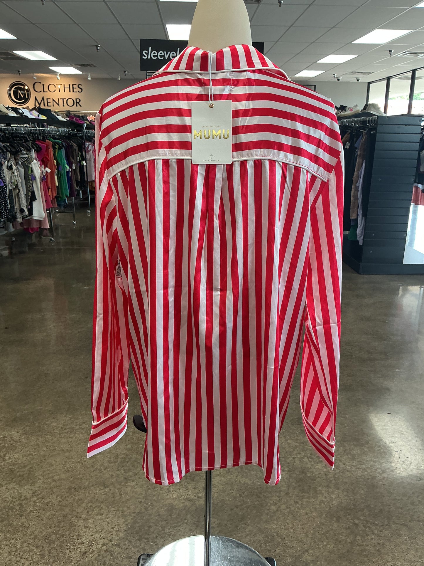 Top Ls By Show Me Your Mumu In Striped Pattern, Size:S