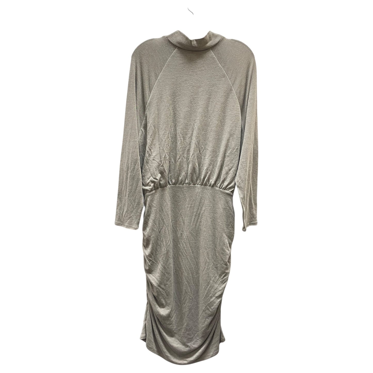 Dress Party Midi By Express In Tan, Size:Xl