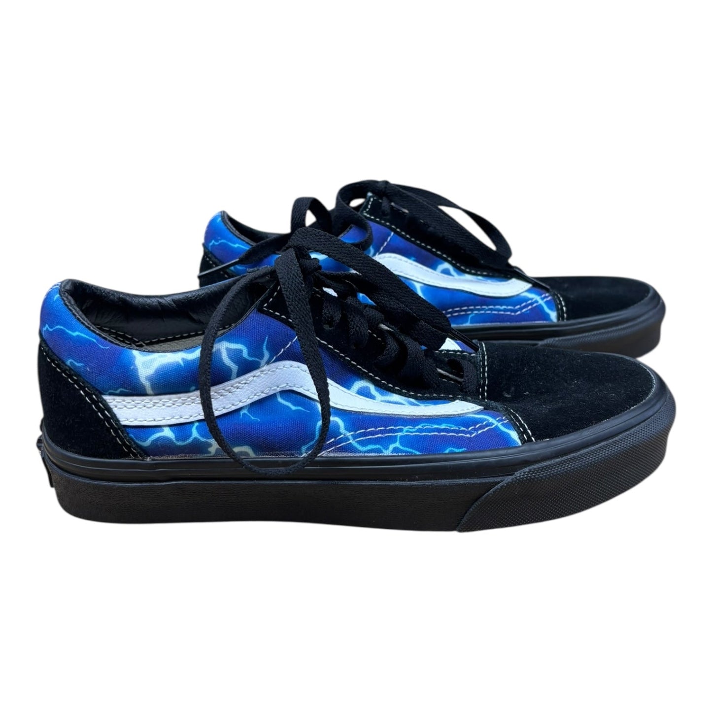Shoes Athletic By Vans In Black & Blue, Size:7