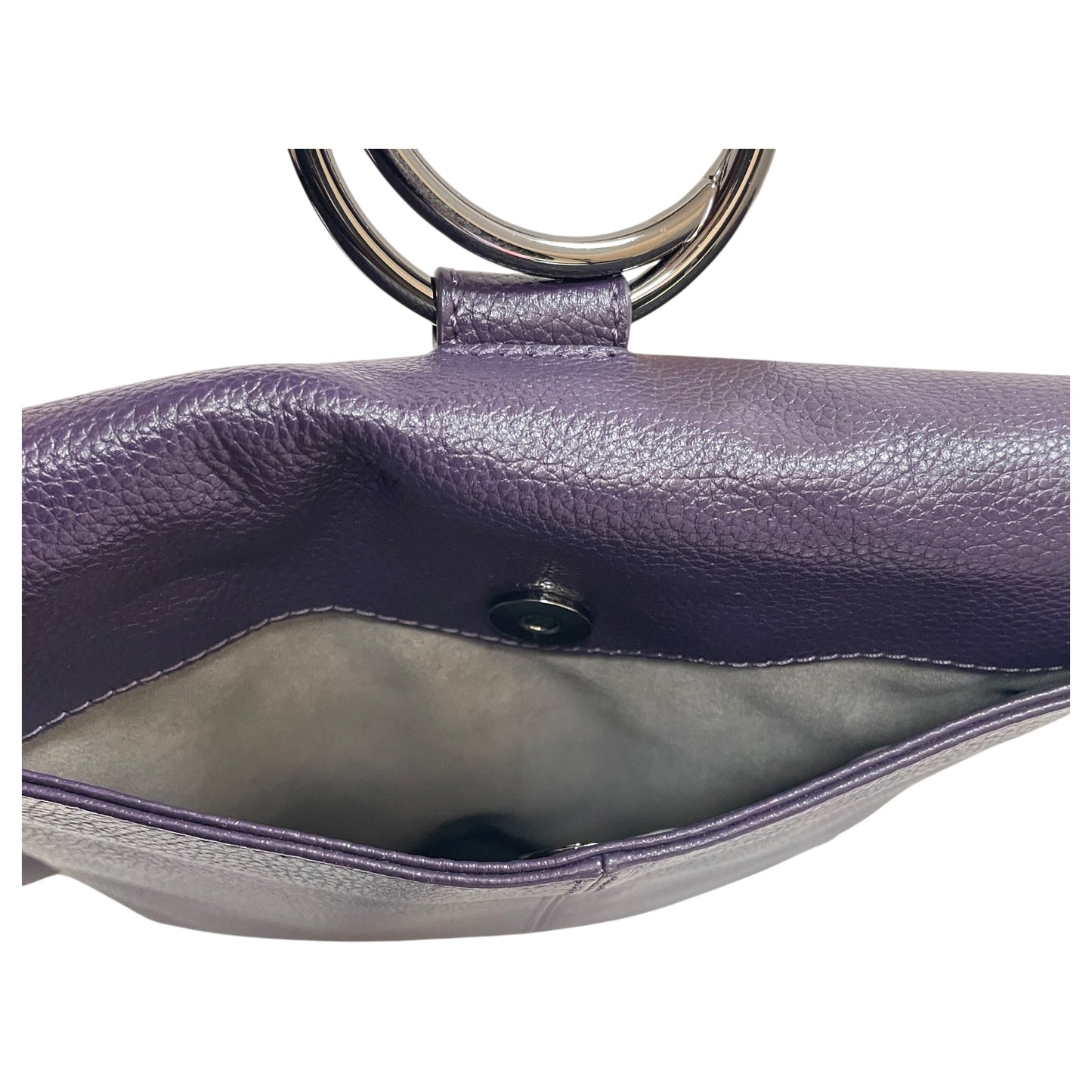 Handbag Leather By Vince Camuto In Purple, Size:Medium