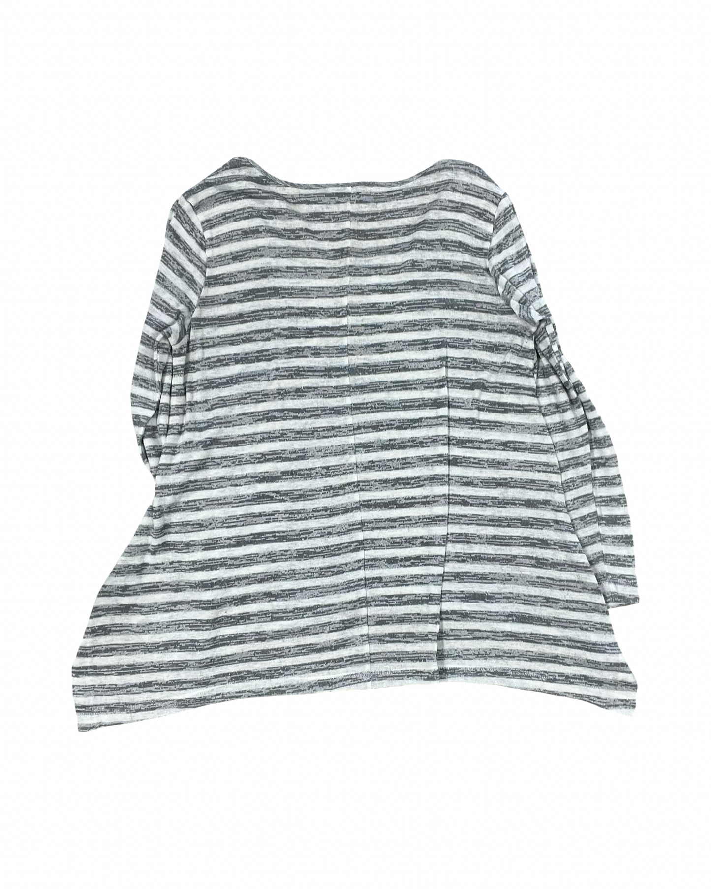 Top Ls By Ana In Grey & White, Size:Xl