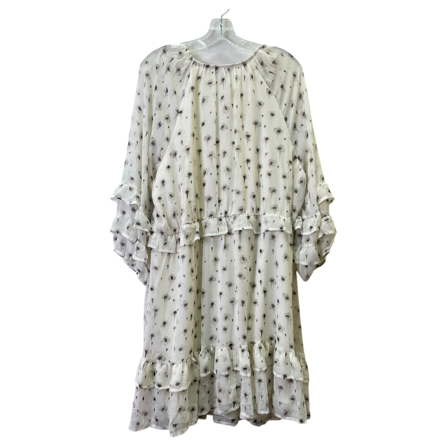 Dress Casual Short By Simply Vera In Cream, Size:2X