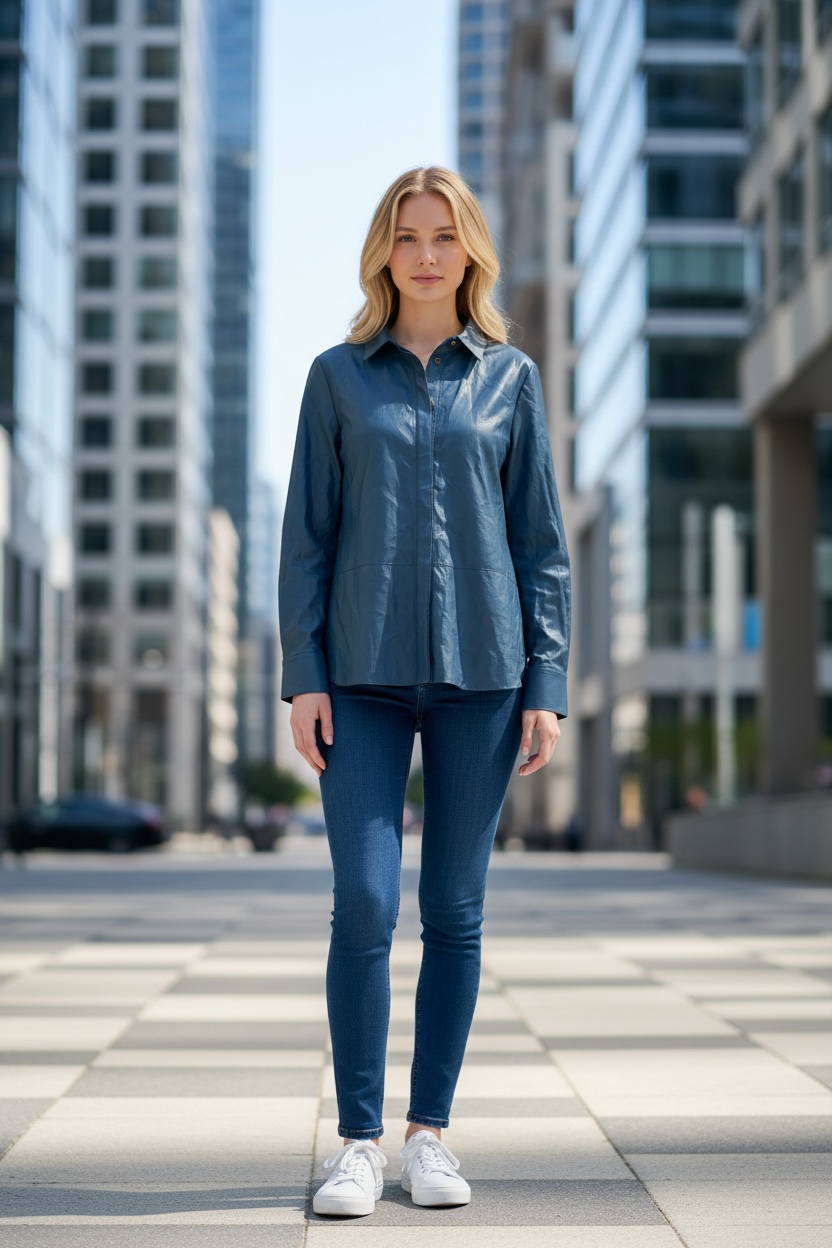 Top Long Sleeve By Clothes Mentor In Blue, Size: S