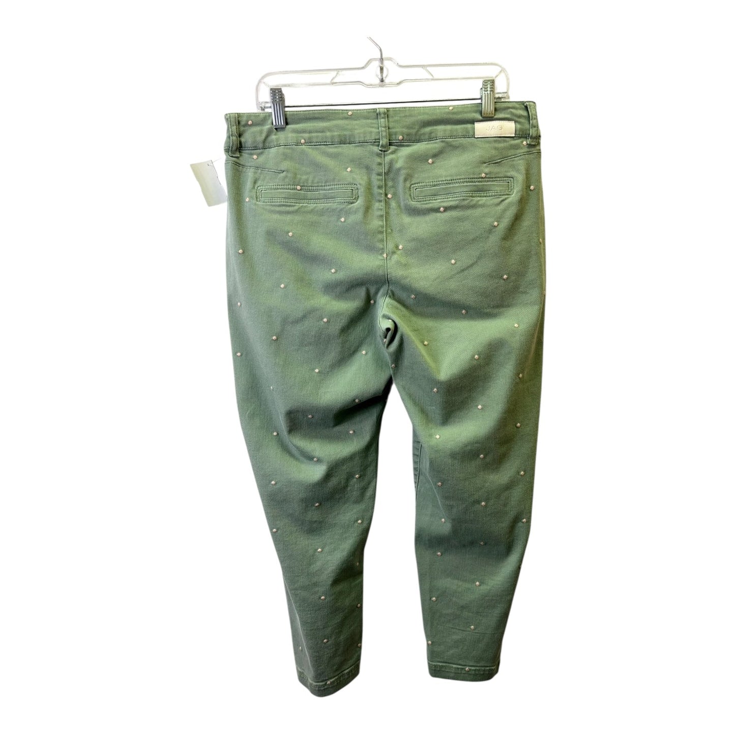Jeans Straight By Jag In Green, Size:12