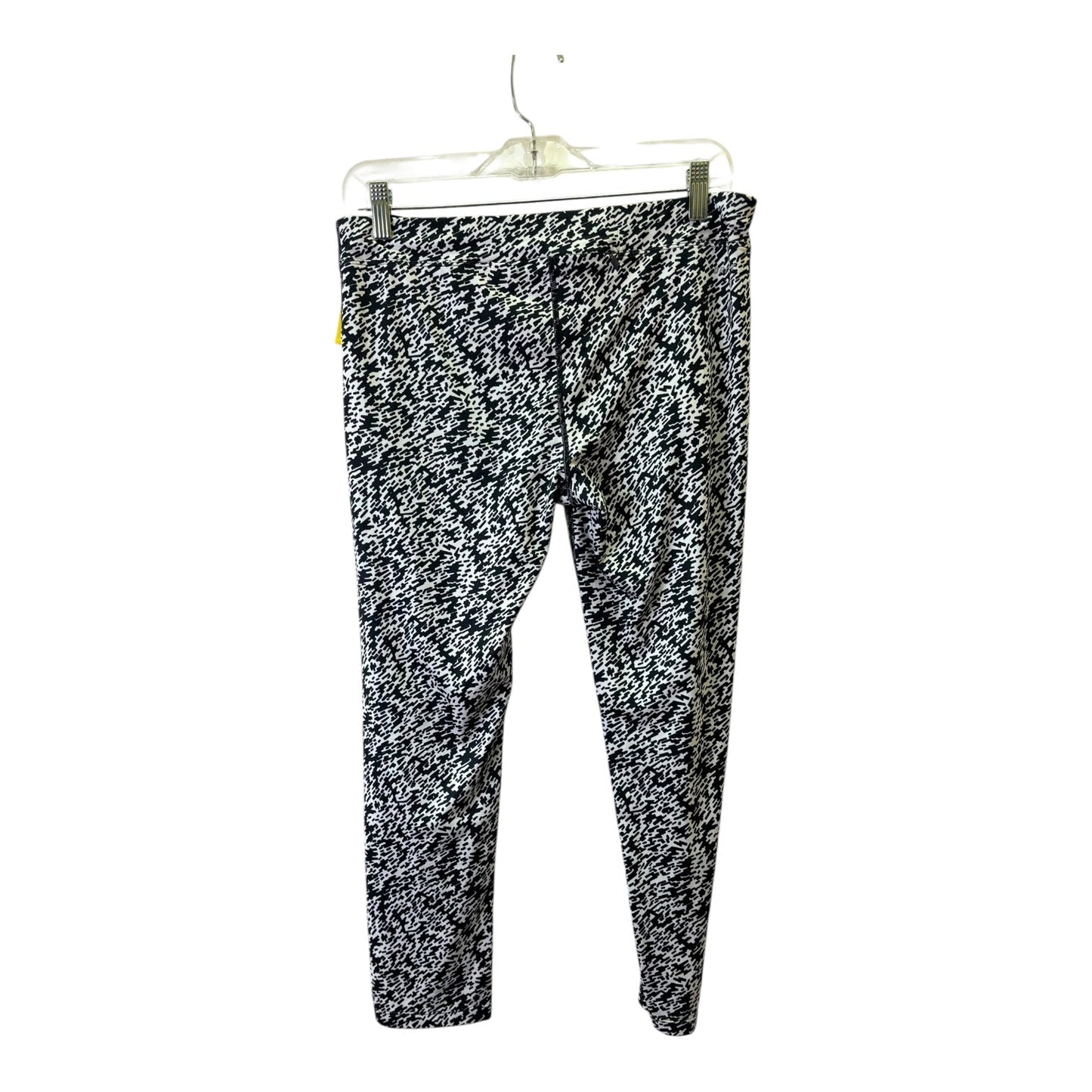 Athletic Leggings By Nike Apparel In Black & White, Size:L