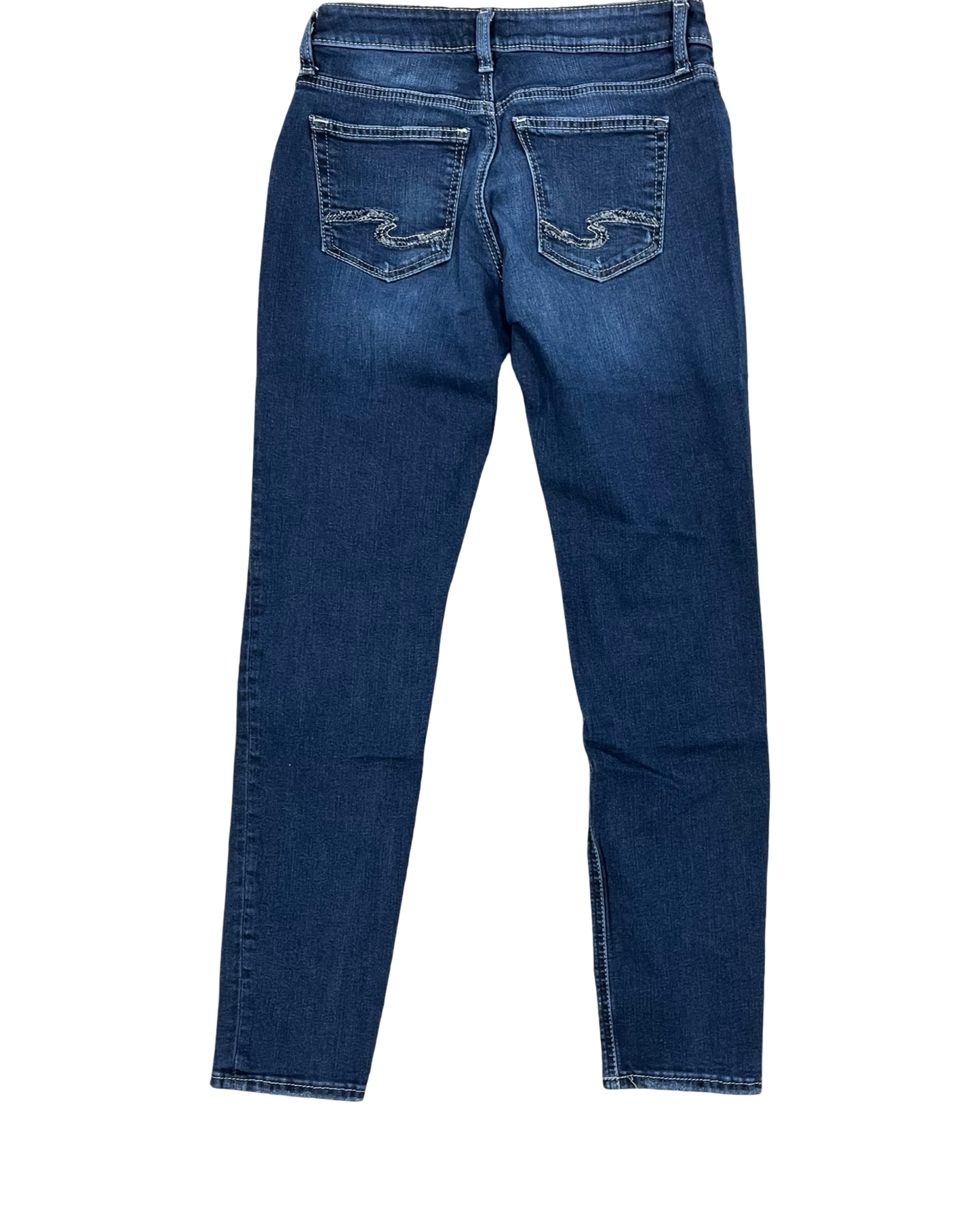 Jeans Skinny By Silver In Blue Denim, Size:6
