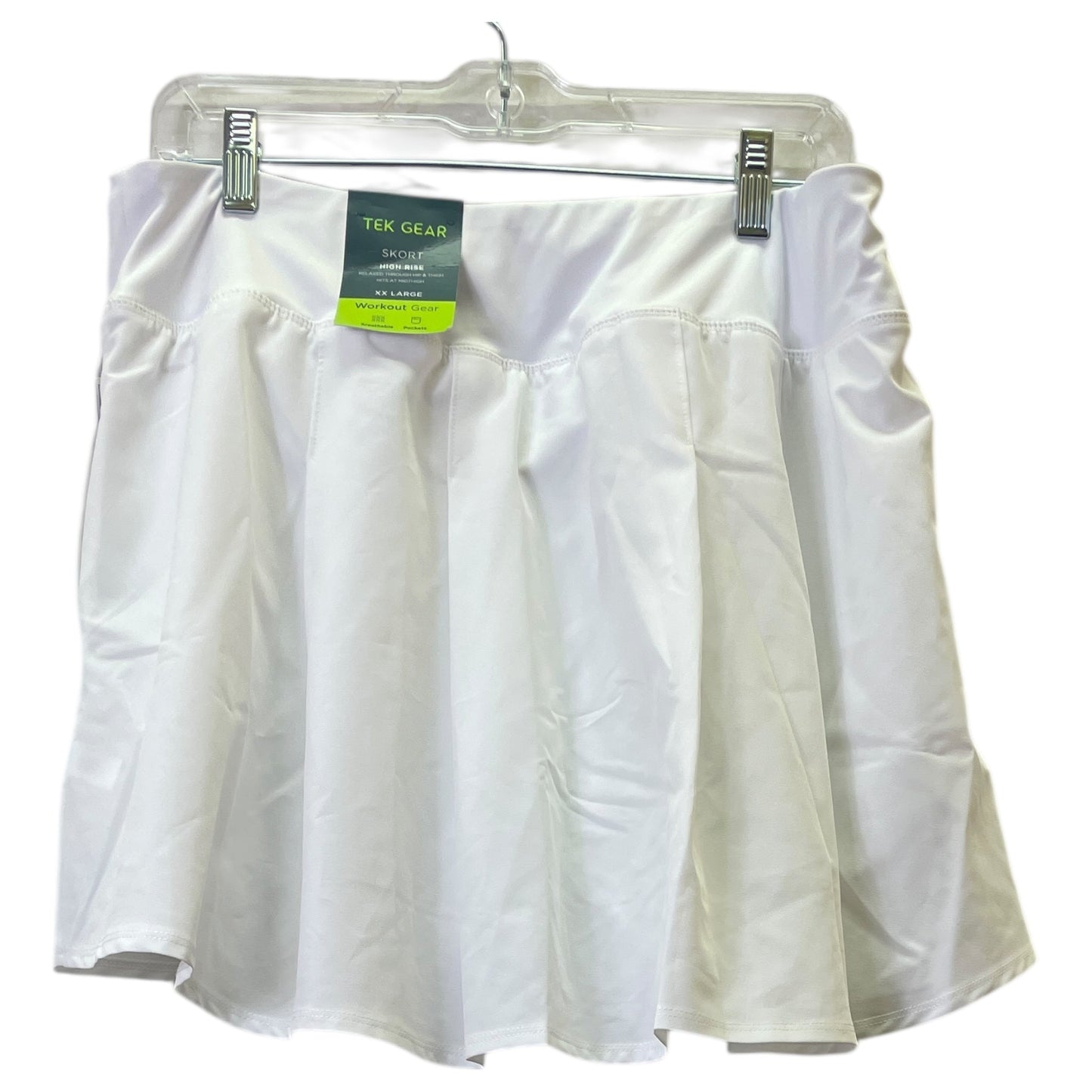 Athletic Skort By Tek Gear In White, Size:1X