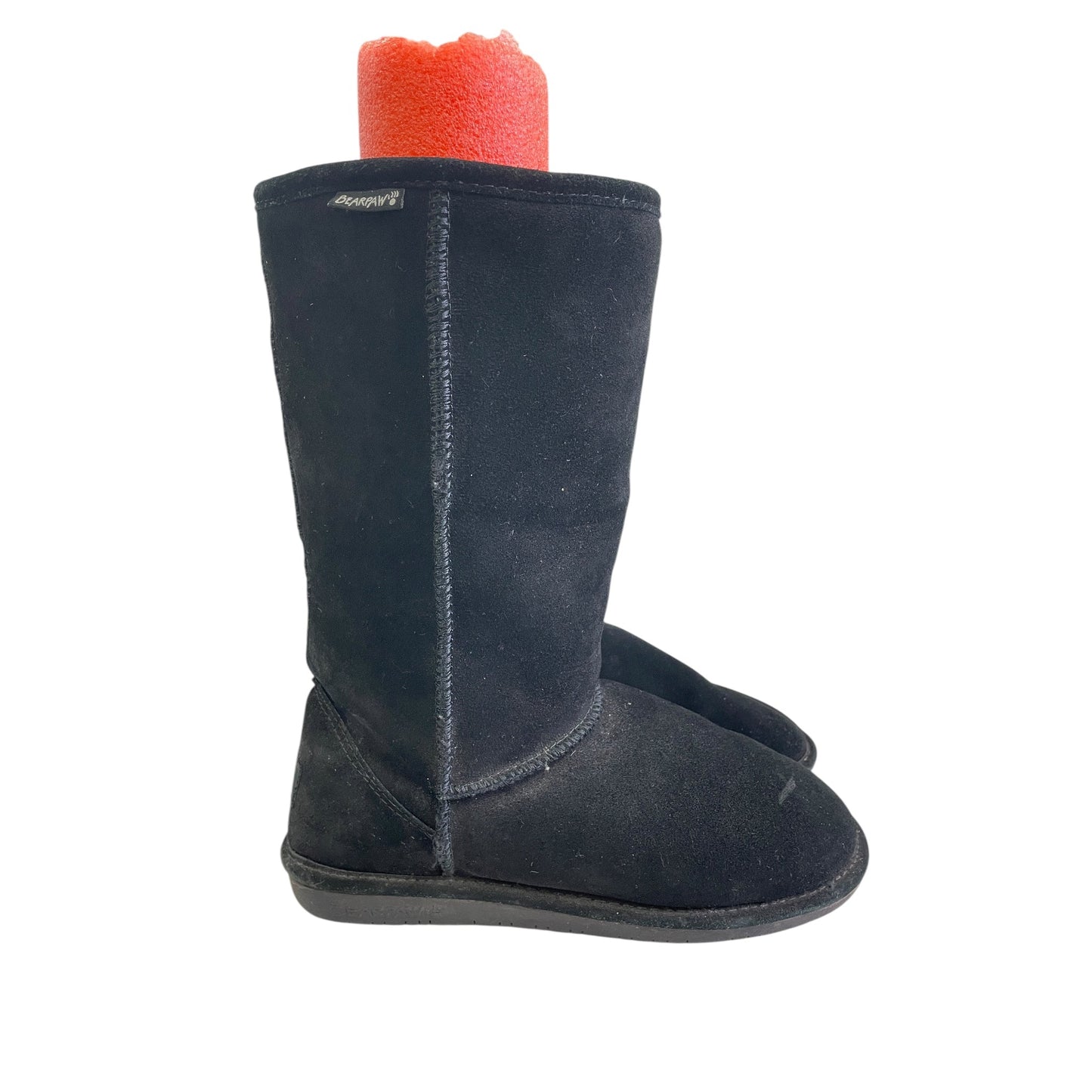 Boots Mid-Calf Flats By Bearpaw In Black, Size:9