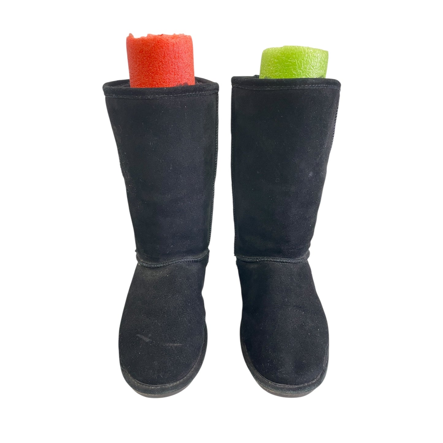 Boots Mid-Calf Flats By Bearpaw In Black, Size:9