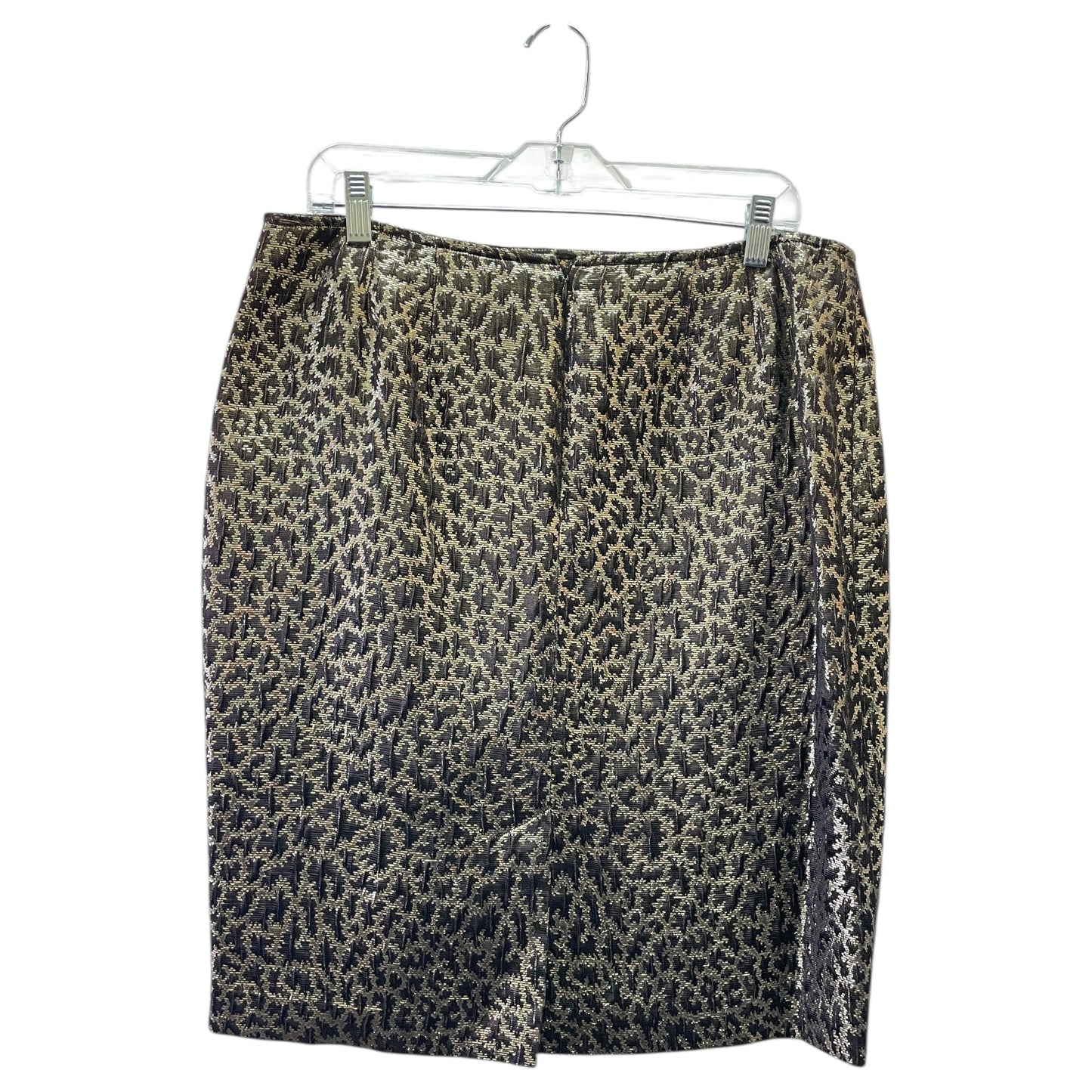 Skirt Mini & Short By Jones New York In Brown & Gold, Size:12