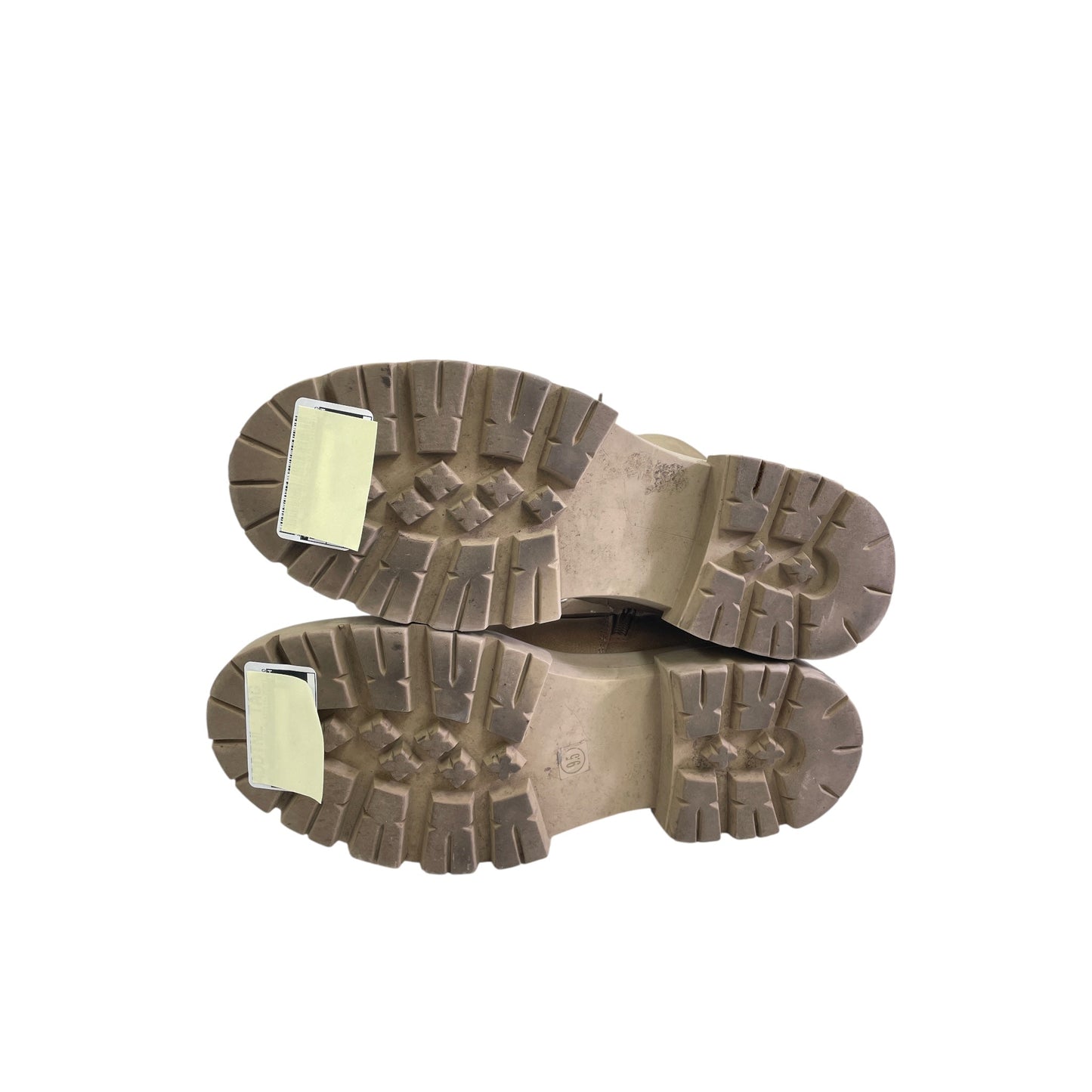 Boots Combat By Cme In Beige, Size:9.5