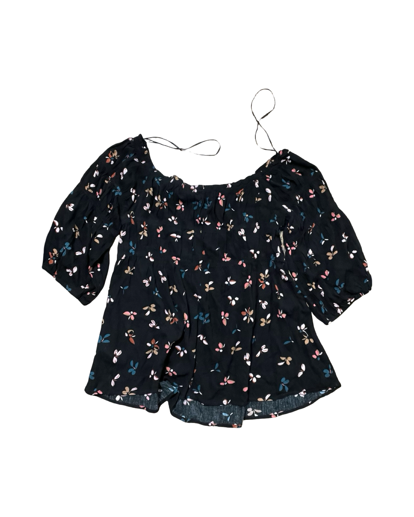 Top 3/4 Sleeve By Maurices In Black, Size:L