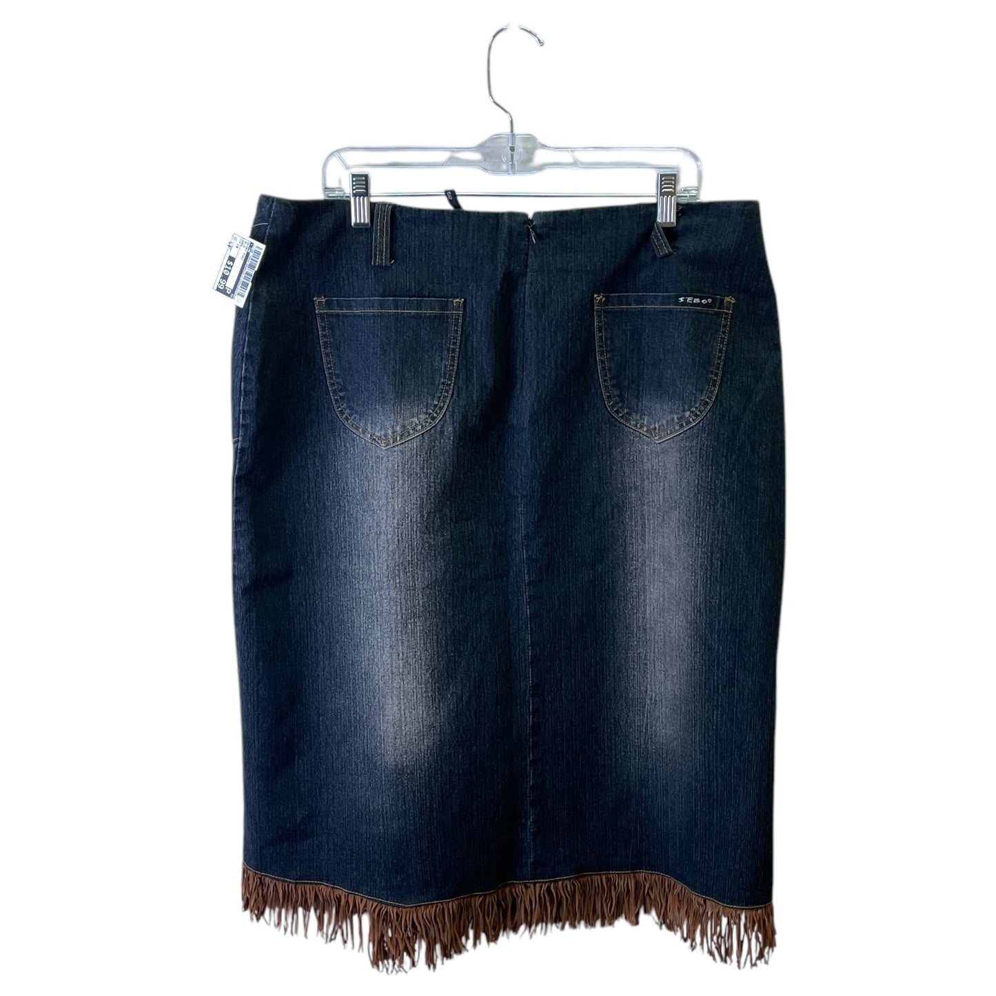 Skirt Midi By Sebo In Blue, Size:18