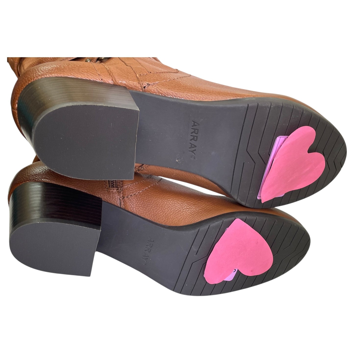 Boots Knee Flats By ARRAY In Tan, Size:12