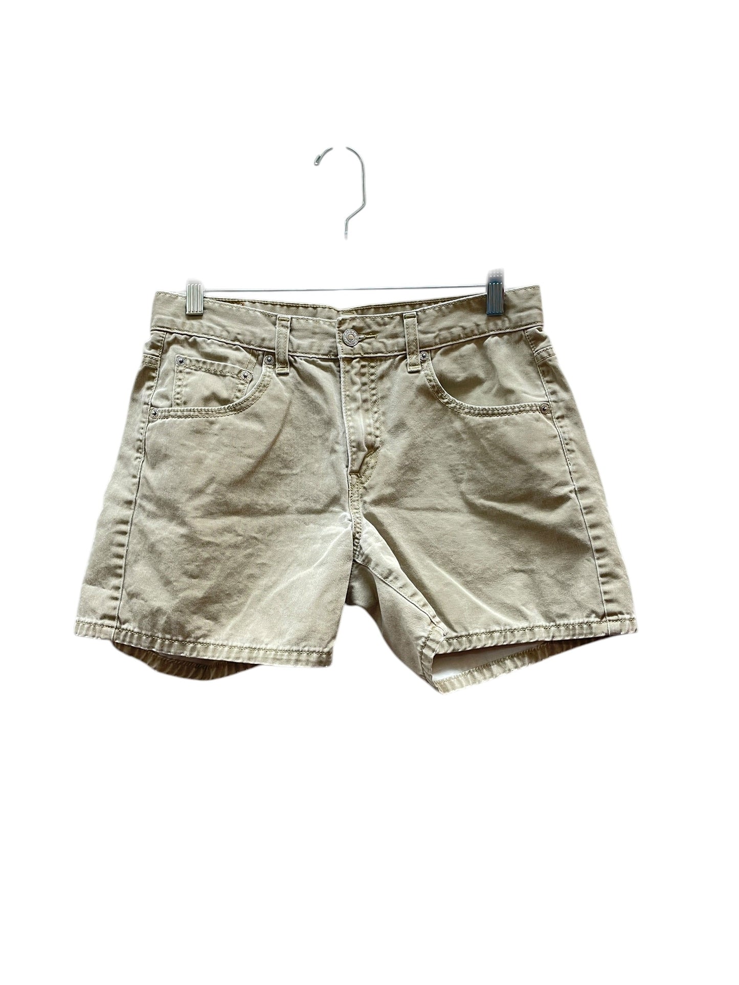 Shorts By Levis In Tan Denim, Size:10